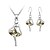 cheap Jewelry Sets-Women&#039;s Crystal Jewelry Set - Crystal Include Green / Blue / Golden For Wedding / Party / Daily / Earrings / Necklace