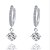 abordables Pendientes-Mujer Diamante Zirconia Cúbica diamante pequeño Pendientes colgantes Lámparas Araña Solitario damas Moda Zirconia Cúbica Plateado Aretes Joyas Dorado / Plata Para Diario