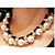 cheap Necklaces-Women&#039;s Pearl Statement Necklace Pearl Necklace Lasso Ladies Luxury Pearl Imitation Diamond Alloy White Necklace Jewelry For Party