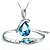 cheap Religious Jewelry-Women&#039;s Pear Cut Cross Ladies Crystal Earrings Jewelry Red / Green / Blue For Wedding Party Birthday Engagement Gift Daily / Necklace / Bracelets &amp; Bangles