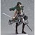 cheap Anime Action Figures-Anime Action Figures Inspired by Attack on Titan Eren Jager PVC(PolyVinyl Chloride) 14 cm CM Model Toys Doll Toy
