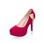 preiswerte Absatzschuhe für Damen-Damen-High Heels-Hochzeit Party &amp; Festivität Kleid-Vlies-Stöckelabsatz Plateau-Plateau-Schwarz Beige Fuchsia Blau