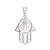 cheap Necklaces-AAA Zircon Silver Platinum(Pt)Plated Titanium Steel Cross Shape Pendant (Without Chain)Imitation Diamond Birthstone