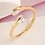 ieftine Inele la Modă-Women&#039;s Band Ring thumb ring Diamond Cubic Zirconia Golden Silver Zircon Ladies Adjustable Wedding Party Jewelry