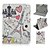 cheap Tablet Cases&amp;Screen Protectors-Universal 7 inch tablet PC Cute Cartoon Pattern leather case magnetic smart case