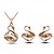 cheap Jewelry Sets-Women&#039;s Crystal Jewelry Set - Crystal Include White / Blue / Champagne For Wedding / Party / Daily / Earrings / Necklace