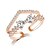 voordelige Ring-Dames Bandring Kubieke Zirkonia Gouden Zilver Zirkonia Bruiloft Feest Sieraden Verstelbaar