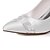 Χαμηλού Κόστους Παπούτσια Γάμου-Γυναικεία Γάμου Φόρεμα Πάρτι &amp; Βραδινή Έξοδος Καλοκαίρι Φιόγκος Τακούνι Στιλέτο Μυτερή Μύτη Ανατομικό Μετάξι Λευκό