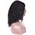 cheap Human Hair Wigs-Human Hair Lace Wig Afro Kinky Curly U Part 100% Hand Tied African American Wig Natural Hairline 130% Density Dark Black Black Dark Brown