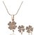 cheap Jewelry Sets-Women&#039;s Crystal Jewelry Set - Crystal Include Silver / Golden / Rainbow For Wedding / Party / Daily / Earrings / Necklace
