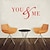 olcso Wall Stickers-DIY Wall Stickers Wall Decals, You&amp;Me PVC Wall Stickers