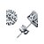 cheap Earrings-Men&#039;s Cubic Zirconia Stud Earrings Work Birthstones Pearl Zircon Cubic Zirconia Earrings Jewelry White For / Imitation Diamond