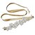 cheap Party Sashes-Satin Wedding Party / Evening Dailywear Sash With Beading Pearl Sequin Appliques Floral Women&#039;s Sashes