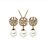 cheap Jewelry Sets-Women&#039;s Crystal Jewelry Set - Crystal Include Silver / Golden For Wedding / Party / Daily / Earrings / Necklace
