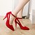 olcso Női magas sarkú cipők-Női Cipő Bőrutánzat Tavasz Nyár Ősz Tűsarok mert Hétköznapi Ruha Fekete Piros Kék