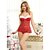 cheap Sexy Uniforms-Woman&#039;s Sexy Underwear Christmas Dress Red Lace Perspective Sexy Pajamas