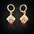 cheap Earrings-Women&#039;s Synthetic Ruby Drop Earrings - Crystal Birthstones For Wedding Party Daily
