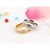 abordables Bagues-Anneau Alliance Bague anneau de filature For Femme Zircon petit diamant Soirée Mariage Décontractée Zircon Rondes Amour / du quotidien