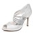 preiswerte Hochzeitsschuhe-Women&#039;s Spring / Summer / Fall Stiletto Heel Wedding Dress Party &amp; Evening Silk White / EU39
