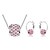 cheap Jewelry Sets-Women&#039;s Crystal Jewelry Set - Crystal Include Rose / Blue / Rainbow For Wedding / Party / Birthday / Earrings / Necklace