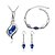 cheap Jewelry Sets-Women&#039;s Jewelry Set - Crystal Include Blue / Pink / Dark Purple For Wedding / Party / Daily / Earrings / Necklace / Bracelets &amp; Bangles