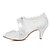 abordables Chaussures de mariée-Femme Printemps / Eté / Automne Talon Bas Bout rond Confort Mariage Habillé Soirée &amp; Evénement Noeud Soie Blanche