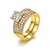 cheap Rings-Women&#039;s Statement Ring / Rings Set Crystal Golden / Silver Crystal / Gold Plated / Imitation Diamond Ladies / Fashion Wedding / Party / Daily Costume Jewelry / Solitaire