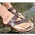 cheap Men&#039;s Slippers &amp; Flip-Flops-Men&#039;s Flat Heel Nappa Leather Comfort Spring / Summer / Fall Brown