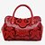 cheap Handbag &amp; Totes-Women&#039;s Bags PU(Polyurethane) Tote / Shoulder Bag Floral Print Red / Green / Blue