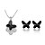 cheap Jewelry Sets-Women&#039;s Crystal Jewelry Set - Crystal Include Black / Purple For Wedding Party Birthday / Earrings / Necklace