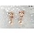 olcso Fülbevalók-Women&#039;s Pearl Earrings Two Stone Ladies Elegant everyday 18K Gold Plated Pearl Imitation Pearl Earrings Jewelry Rose Gold / Silver For Wedding Masquerade Engagement Party Prom Promise