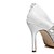 abordables Chaussures de mariée-Femme Printemps / Eté / Automne Talon Aiguille Mariage Habillé Soirée &amp; Evénement Soie Blanche / EU39