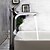 olcso Klasszikus-Bathroom Sink Faucet - Waterfall Chrome Deck Mounted Single Handle One HoleBath Taps / Brass