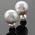 preiswerte Ohrringe-Damen Perlen Ohrstecker Magischer hinterer Ohrring Billig damas Modisch Künstliche Perle Ohrringe Schmuck Weiß Für Alltag