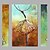 cheap Top Artists&#039; Oil paitings-Hand-Painted People Vertical Panoramic, Modern Canvas Oil Painting Home Decoration Three Panels