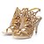 cheap Women&#039;s Sandals-Women&#039;s Sandals Glitter Crystal Sequined Jeweled Plus Size High Heel Sandals Rhinestone Cone Heel Open Toe Chinoiserie Dress Party &amp; Evening Outdoor Walking Shoes Synthetic Ankle Strap Summer Solid