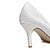 olcso Esküvői cipők-Női Esküvő Ruha Buli és este Nyár Csokor Tűsarok Erősített lábujj Kényelmes Selyem Fehér