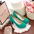 olcso Női magas sarkú cipők-Női Cipő Bőrutánzat Tavasz / Nyár / Ősz Vaskosabb sarok Zöld / Kék / Mandula / Ruha