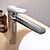 olcso Klasszikus-Bathroom Sink Faucet - Waterfall Chrome Deck Mounted Single Handle One HoleBath Taps / Brass