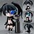 preiswerte Anime-Action-Figuren-Anime Action-Figuren Inspiriert von Vocaloid Black Rock Shooter PVC 10.5 cm CM Modell Spielzeug Puppe Spielzeug / Zahl / Zahl