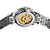 tanie Zegarki mechaniczne-AngelaBOS Męskie Zegarek na nadgarstek Nakręcanie automatyczne Grawerowane Stal nierdzewna Pasmo Biały Złoty Golden