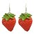 preiswerte Ohrringe-Damen Harz Tropfen-Ohrringe Erdbeere damas Harz Ohrringe Schmuck Für Party Alltag