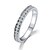זול Fashion Ring-בגדי ריקוד נשים טבעת הטבעת זירקונה מעוקבת כסף זירקון Circle Shape הצהרה קלסי חתונה Party תכשיטים אהבה מתכוונן