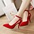 cheap Women&#039;s Heels-Women&#039;s Shoes Leatherette Spring Summer Fall Stiletto Heel for Casual Office &amp; Career Dress Black Red Blue