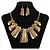 cheap Jewelry Sets-Jewelry Set Geometrical Statement Ladies Vintage Party Work Casual Earrings Jewelry Gold For 1 set / Necklace