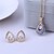 cheap Jewelry Sets-Women&#039;s Crystal Jewelry Set - Crystal Include Blue / Pink / Golden For Wedding / Party / Daily / Earrings / Necklace
