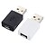 cheap USB Cables-Cwxuan®  Micro USB Female to USB 2.0 Male Adapter - Black + White (2PCS)