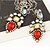 cheap Earrings-Women&#039;s Cubic Zirconia Drop Earrings Luxury Gemstone Cubic Zirconia Imitation Diamond Earrings Jewelry Red For