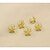 baratos Acessórios de Cabelo-Mulheres Gancho espiral Para Casual Diário Flor Liga Dourado