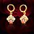 cheap Earrings-Women&#039;s Synthetic Ruby Drop Earrings - Crystal Birthstones For Wedding Party Daily